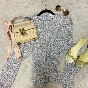 Romantic Floral Long Sleeved Blouse NWT Size M